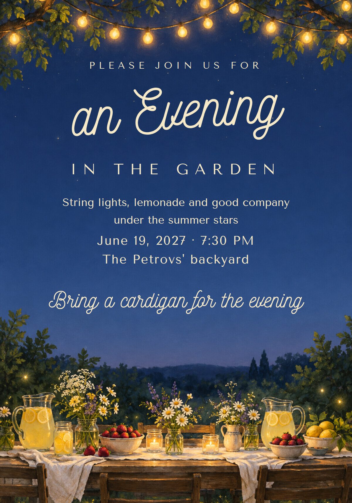 Garden Party Invitation