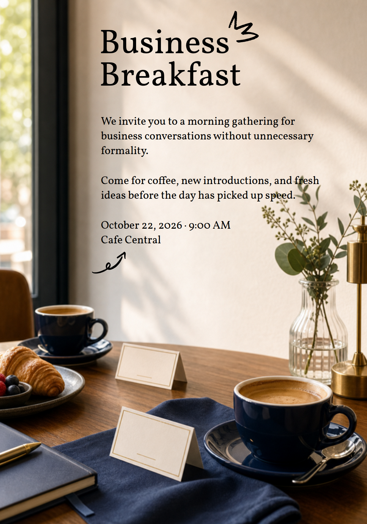 Business breakfast