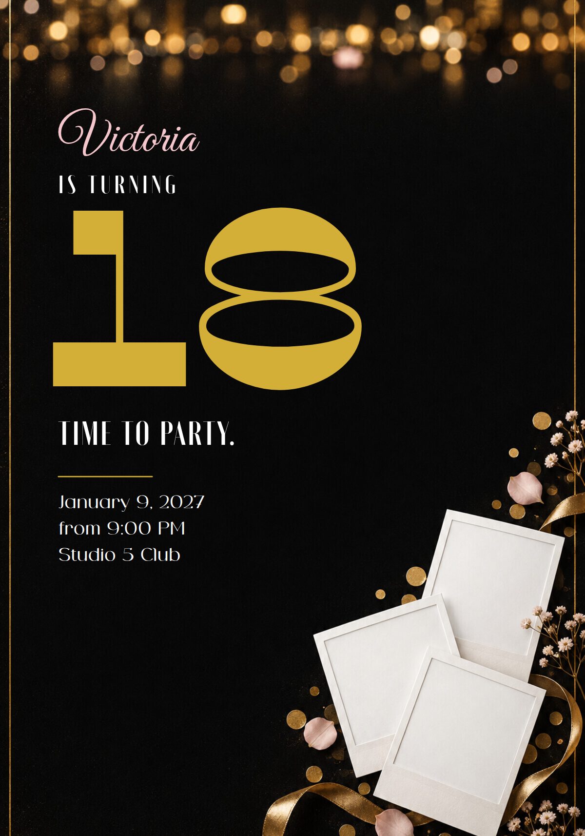 18th Birthday Invitation