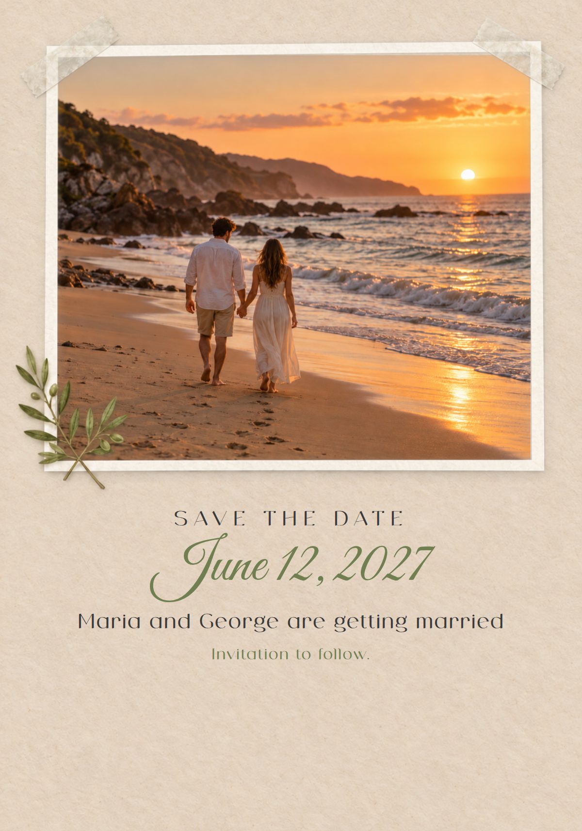 Save the Date Card