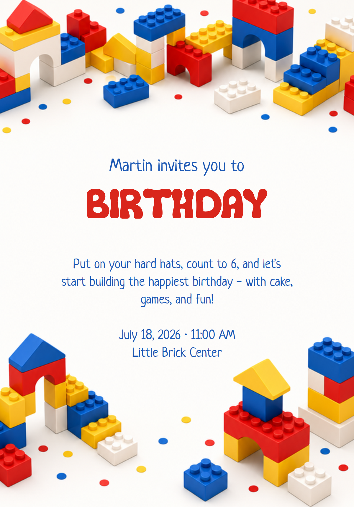 Colorful toy blocks
