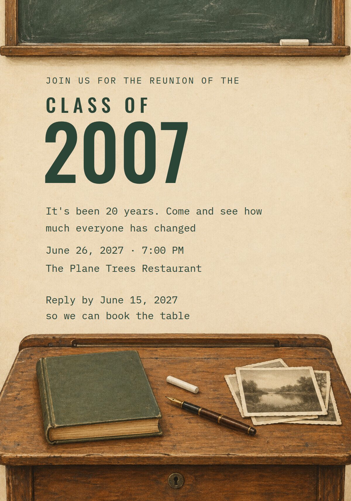 Class Reunion Invitation