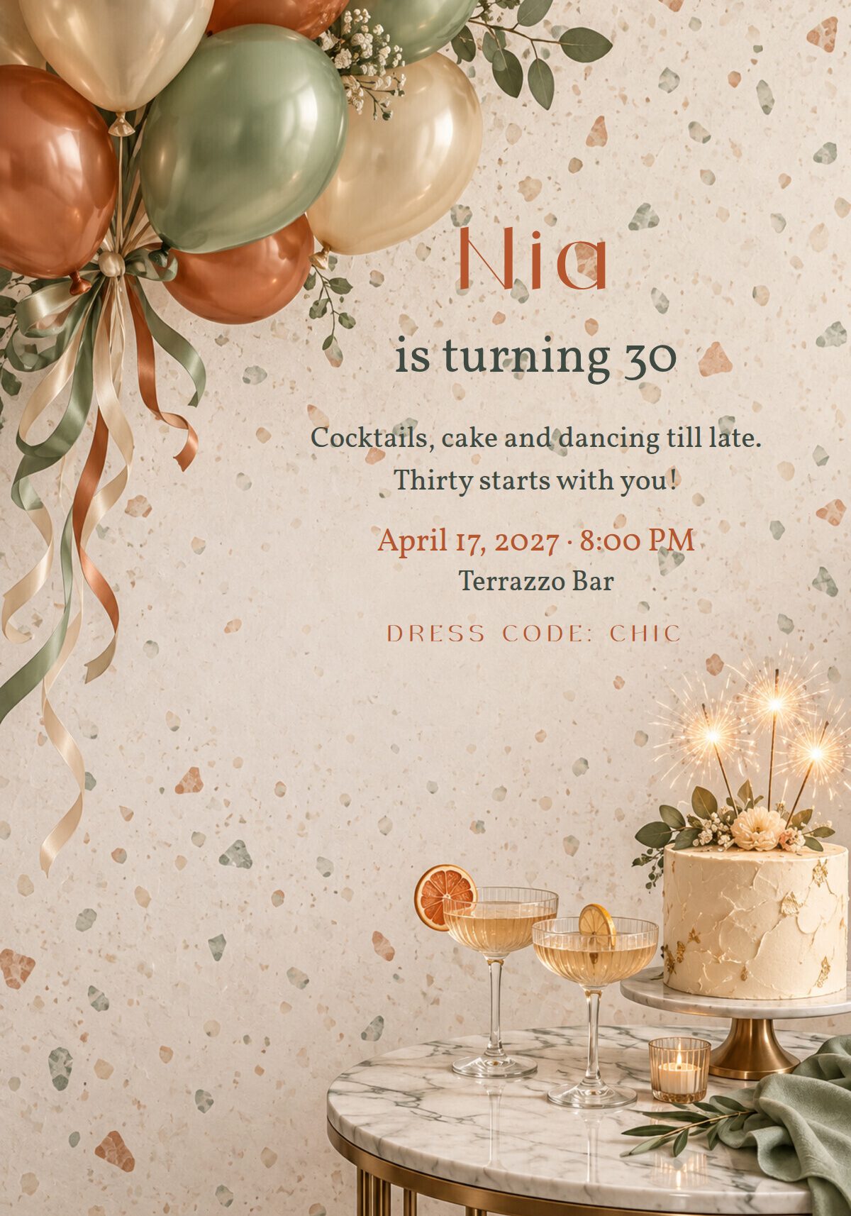 30th Birthday Invitation