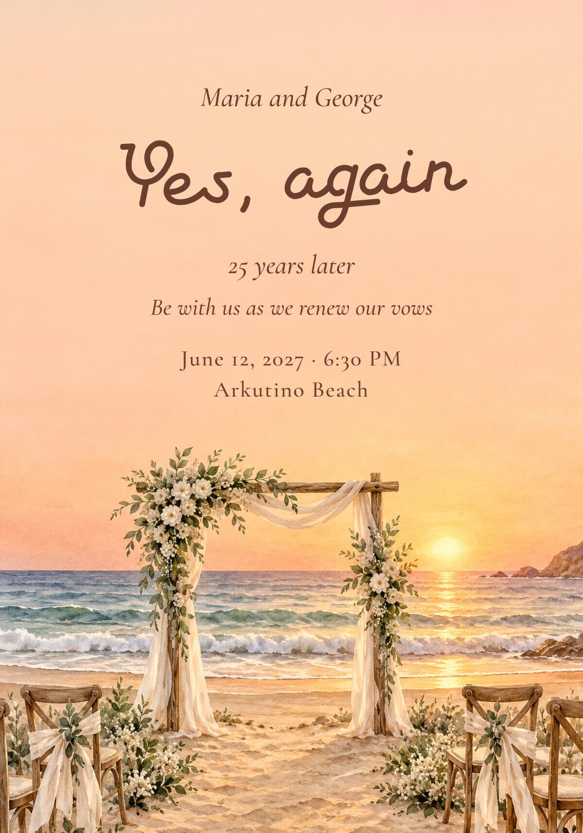 Vow Renewal Invitation