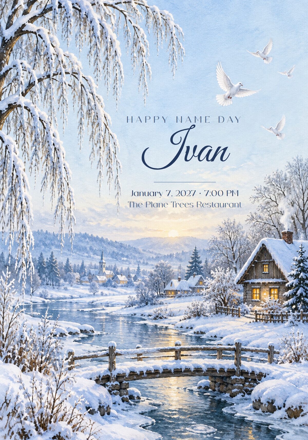 St John's Day Name Day Invitation