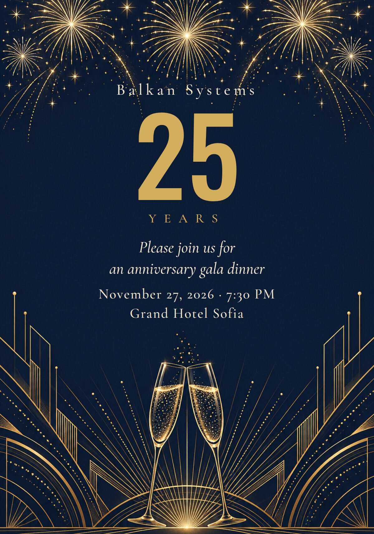 Company Anniversary Invitation
