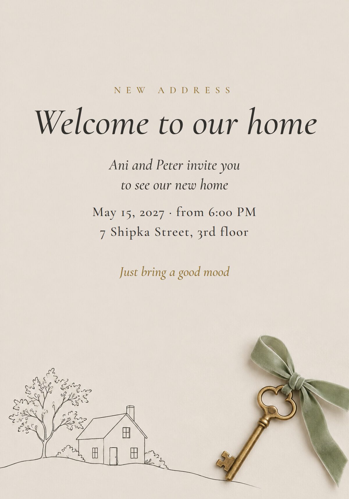 New Home Invitation