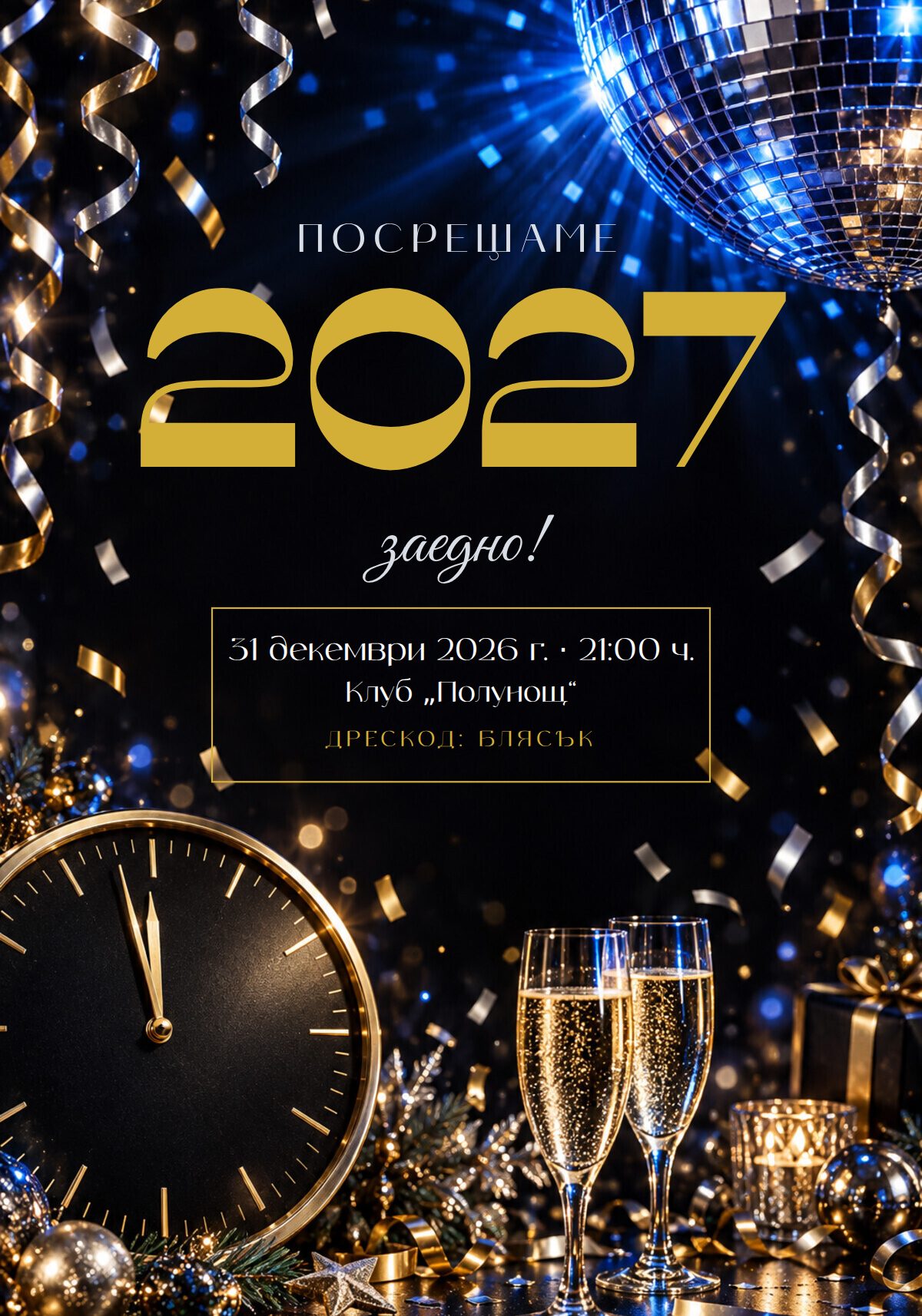 Покана за новогодишно парти