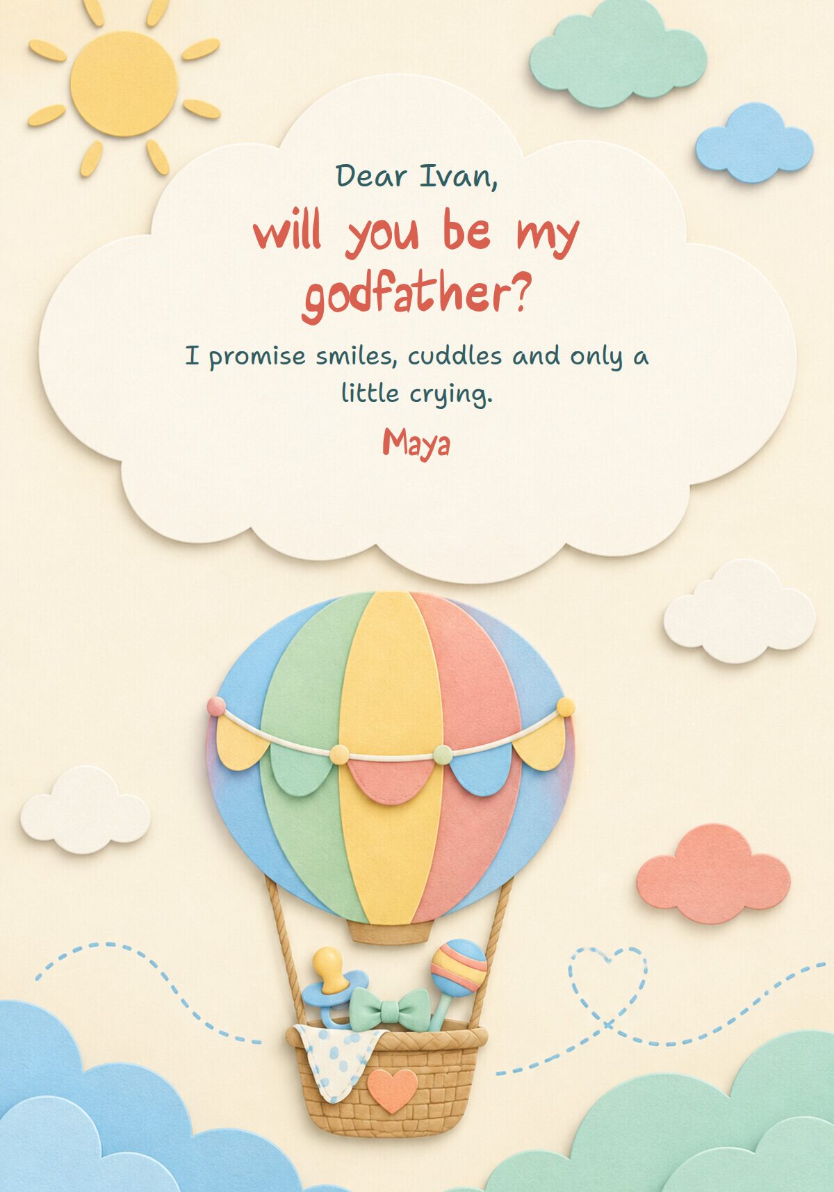 Will You Be My Godfather Card