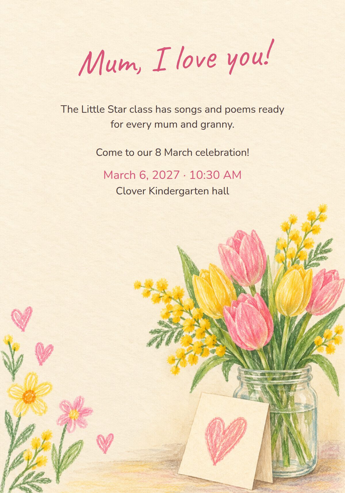 Mother's Day Celebration Invitation
