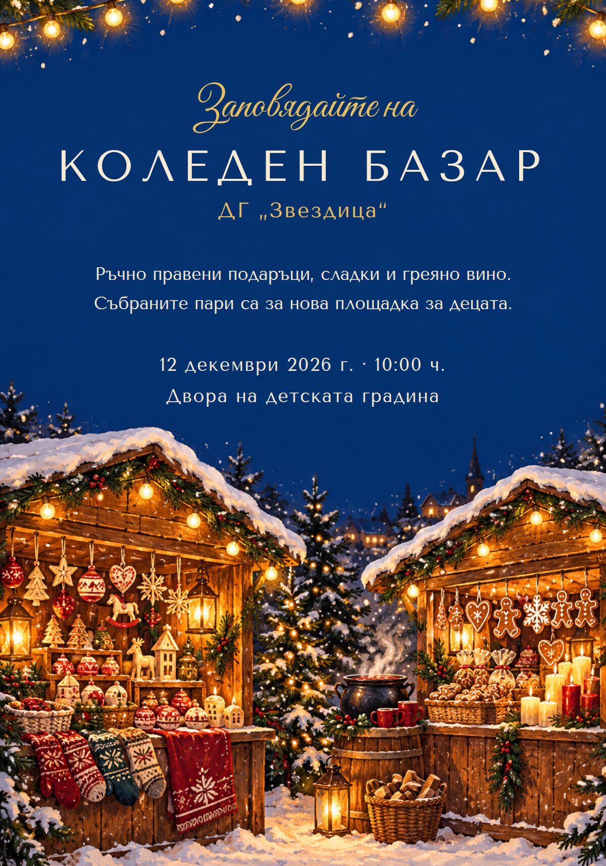 Покана за коледен базар