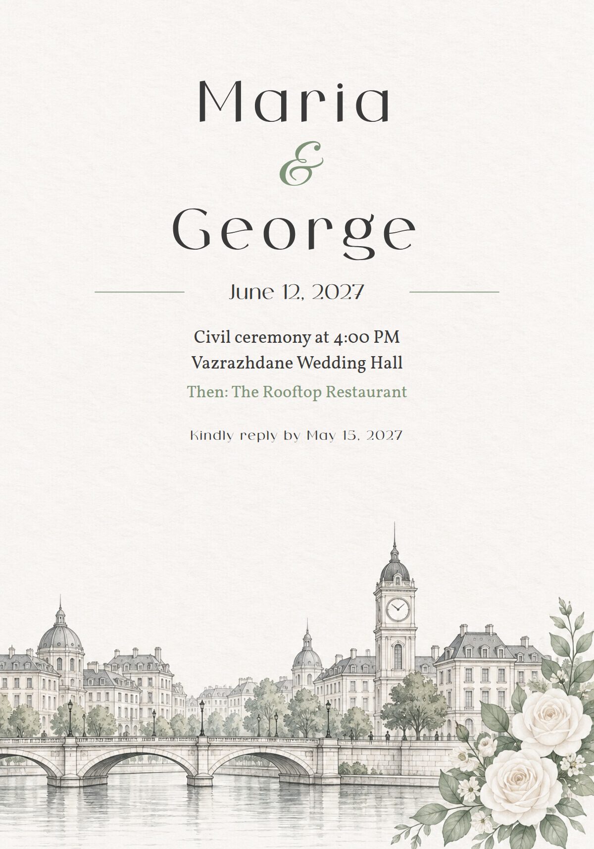 Civil Wedding Invitation