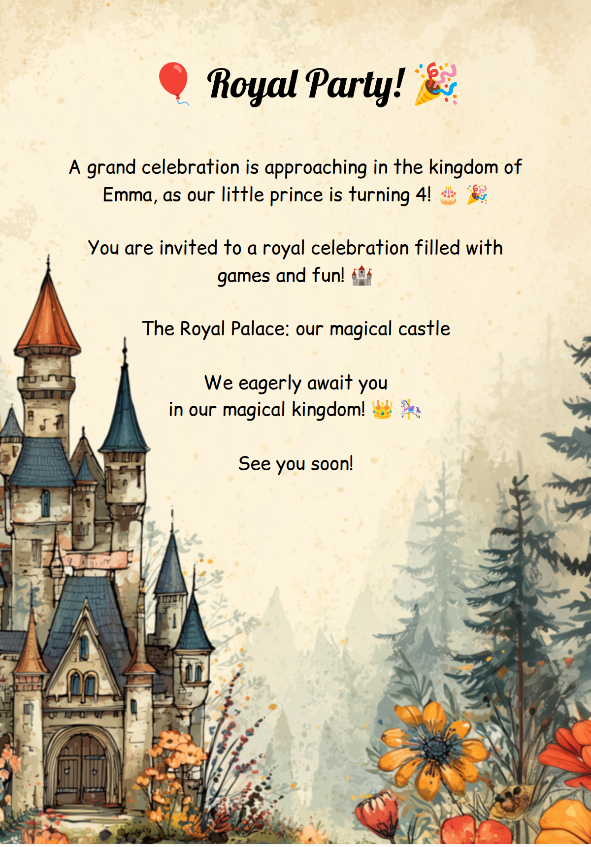 Royal party
