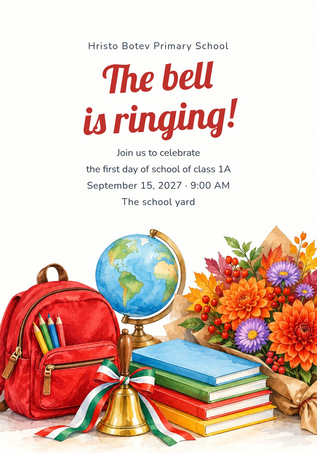 First Day of School Invitation