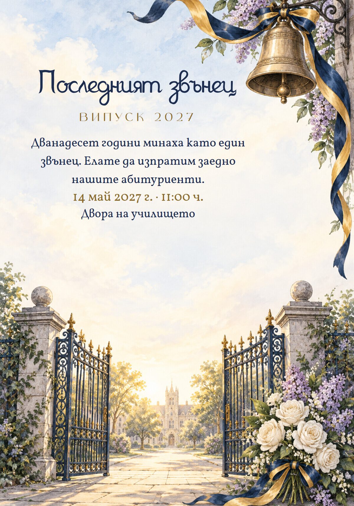 Покана за изпращане на абитуриенти