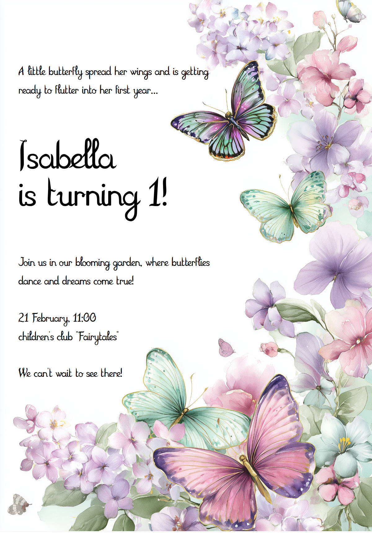 Butterflies and Flowers