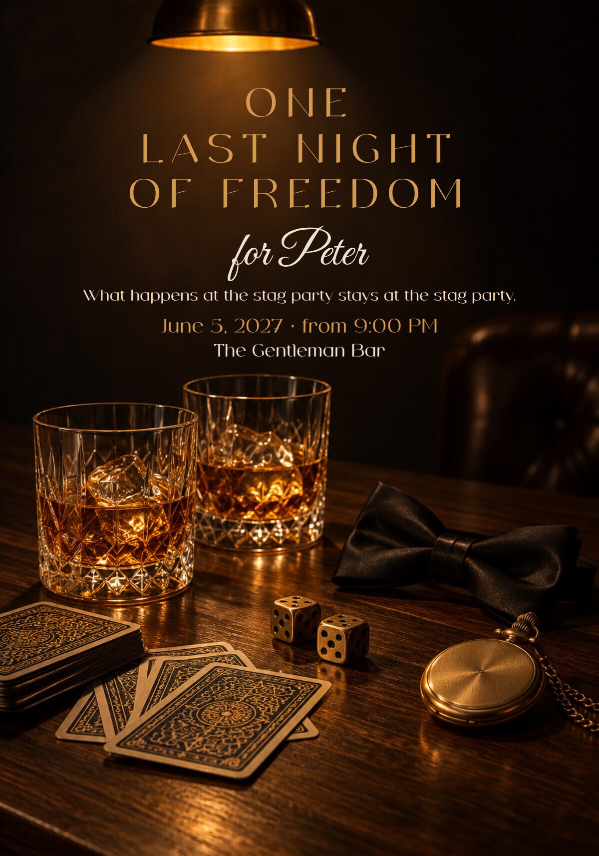 Bachelor Party Invitation