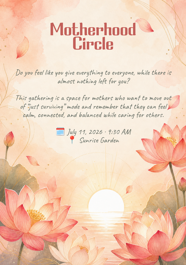 Motherhood Circle Invitation