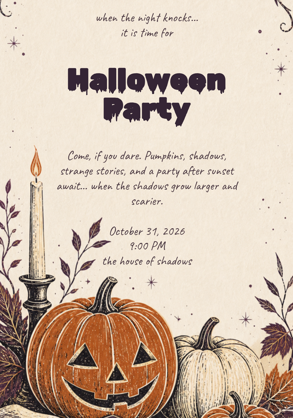 Scary Halloween Party Invitation